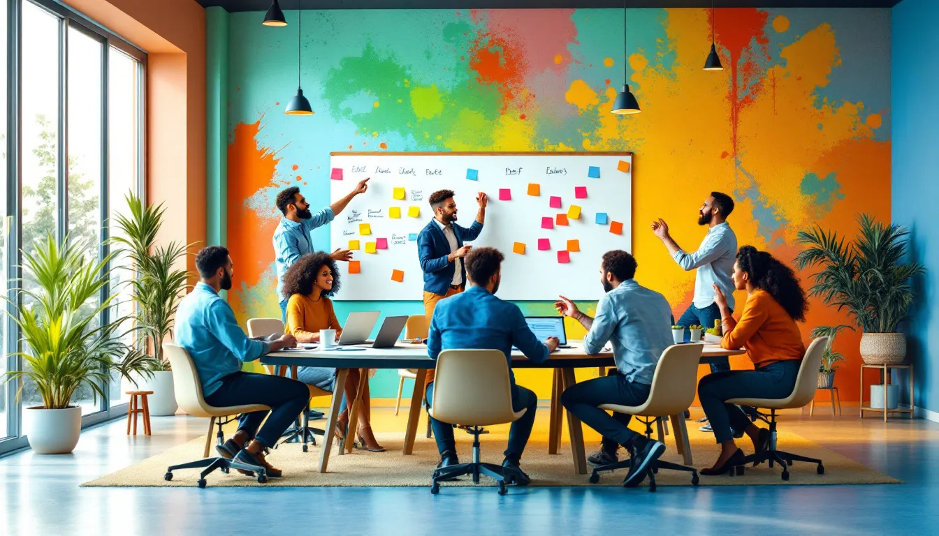 An image depicting the benefits of effective team collaboration.